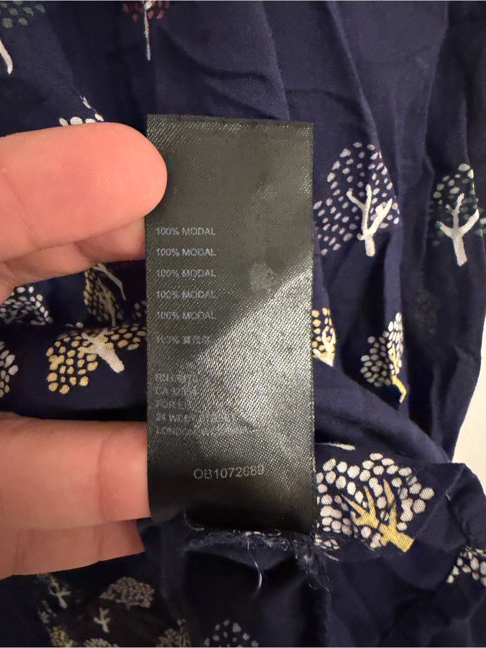 Anthropologie Maeve Frederica Tree Print Blouse Petite 14 - Picture 7 of 8
